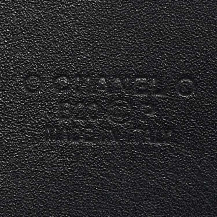 Pre Owned Chanel Black Leather CC Buckle Belt 75CM