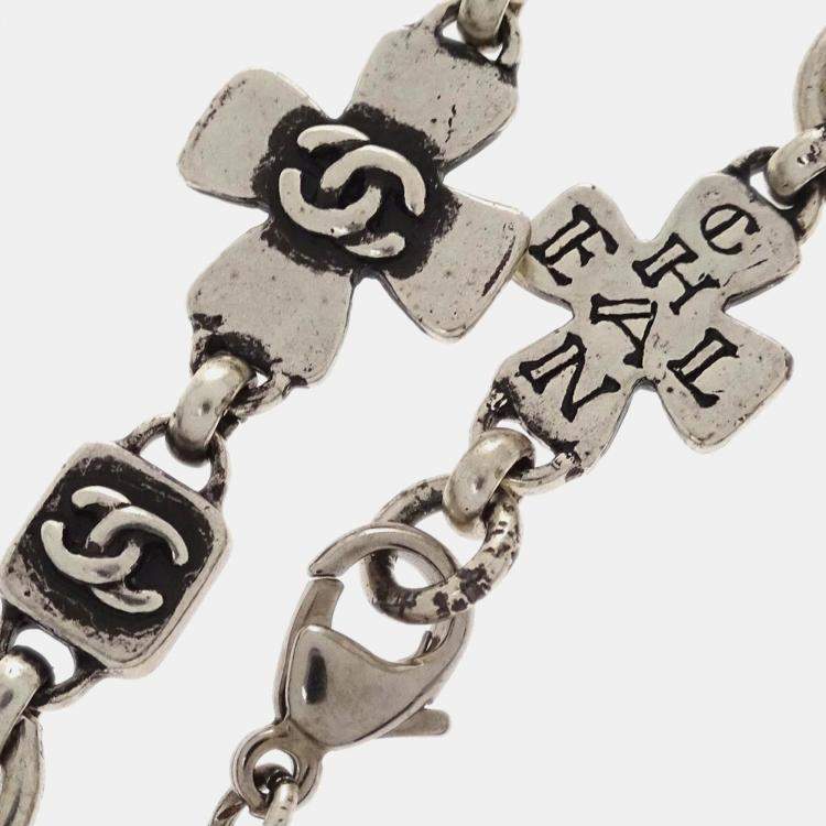 Pre Owned Chanel Silver Chain Bracelet