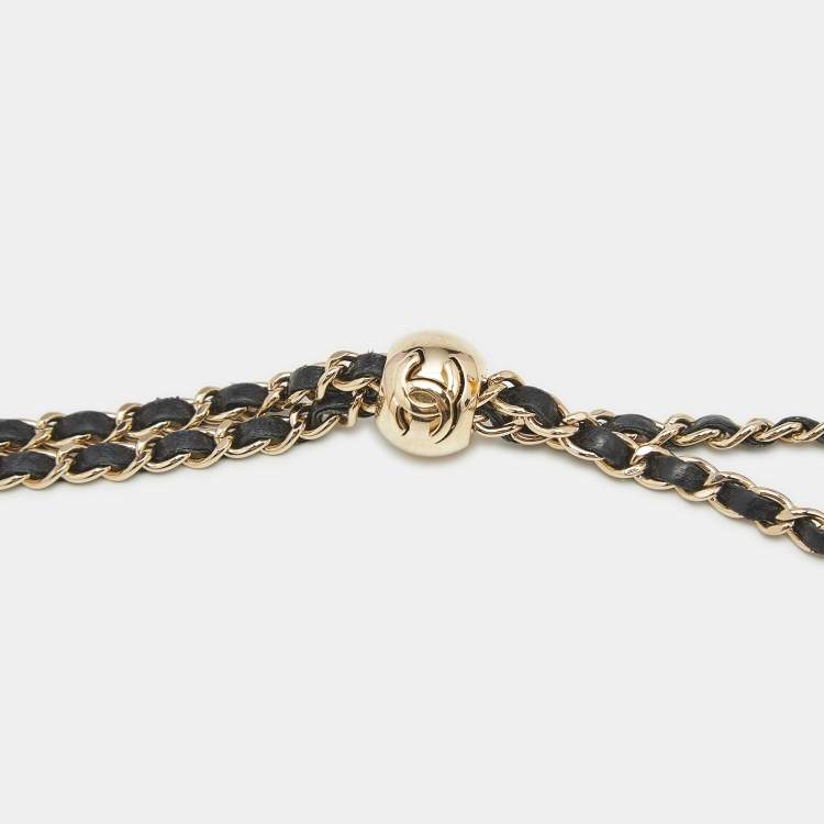 Pre Owned Chanel Black Caviar Quilted Leather iPhone 13 Classic Chain Case