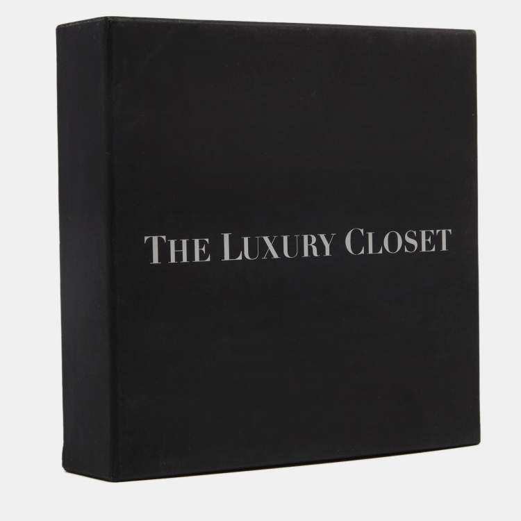 Pre Owned Chanel CC Enamel Silver Tone Belt