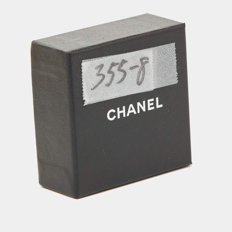 مملوكة مسبقًا Chanel CC Gold Tone Rhombus Clip-on Earrings