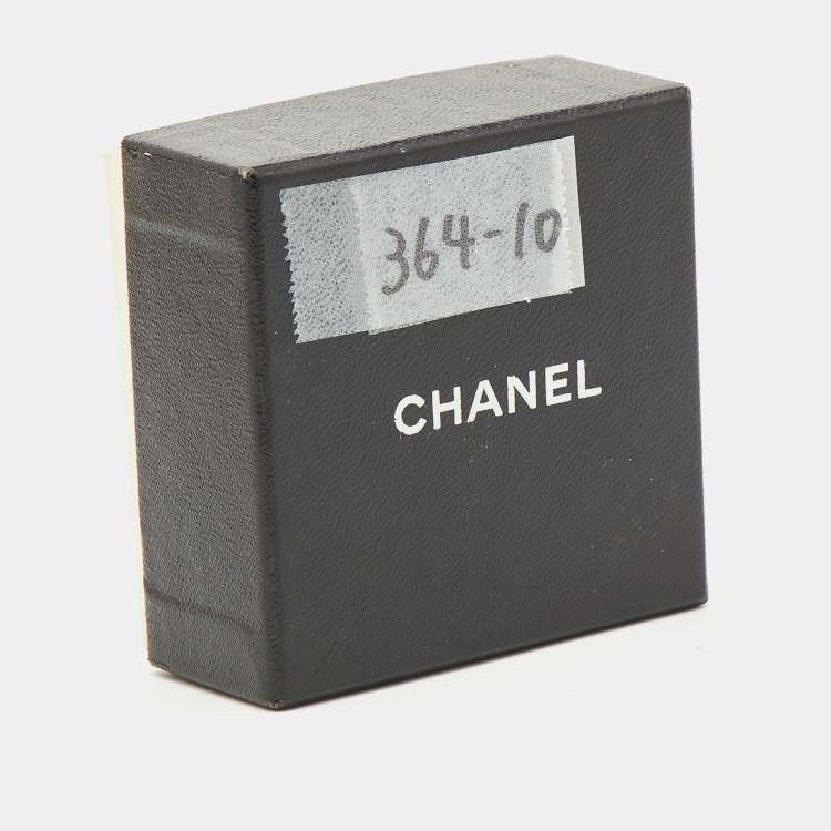 Pre Owned Chanel Hanging Flap Bag Motif Gold Tone Pin Brooch