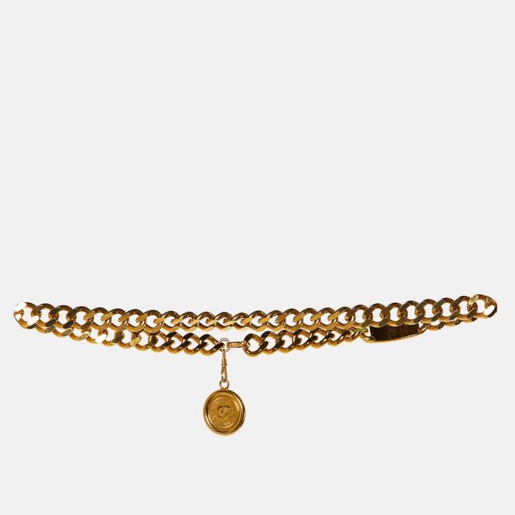 Pre Owned Chanel CC 31 Rue Cambon Gold Tone Chain Belt