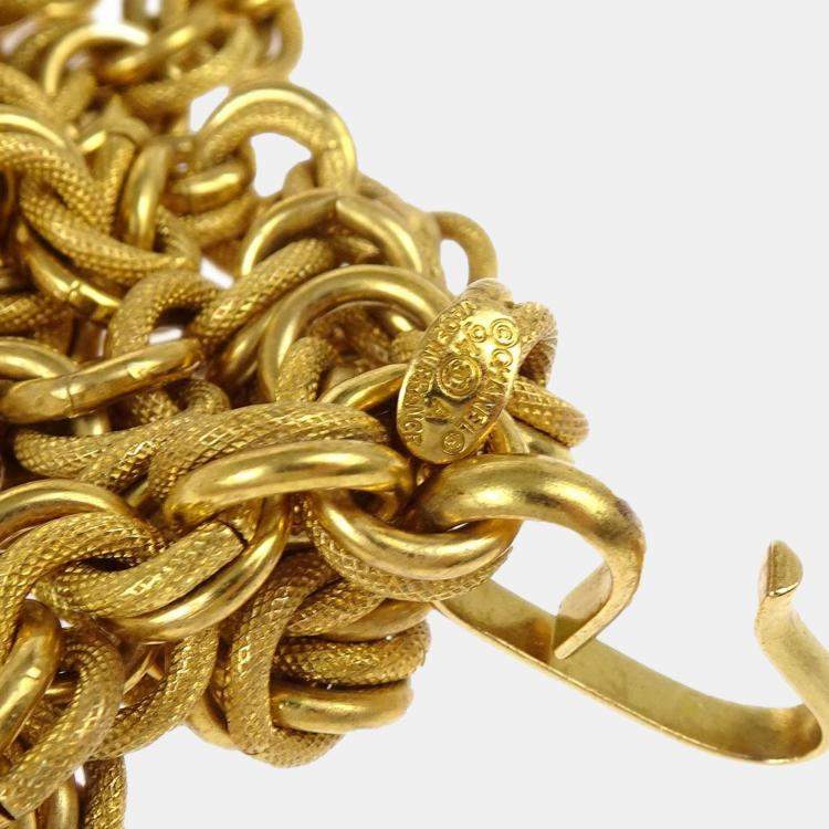 Pre Owned Chanel  Medallion Gold Small Chain Belt