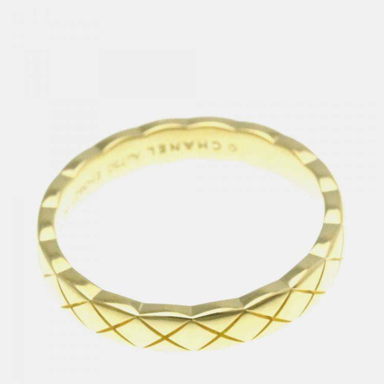 Pre Owned Chanel Coco Crush Mini 18K Yellow Gold Band Ring