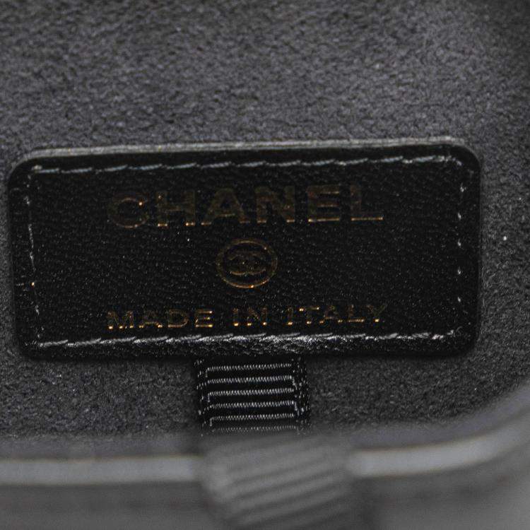 Pre Owned Chanel Red Tweed Chain Around Phone Holder