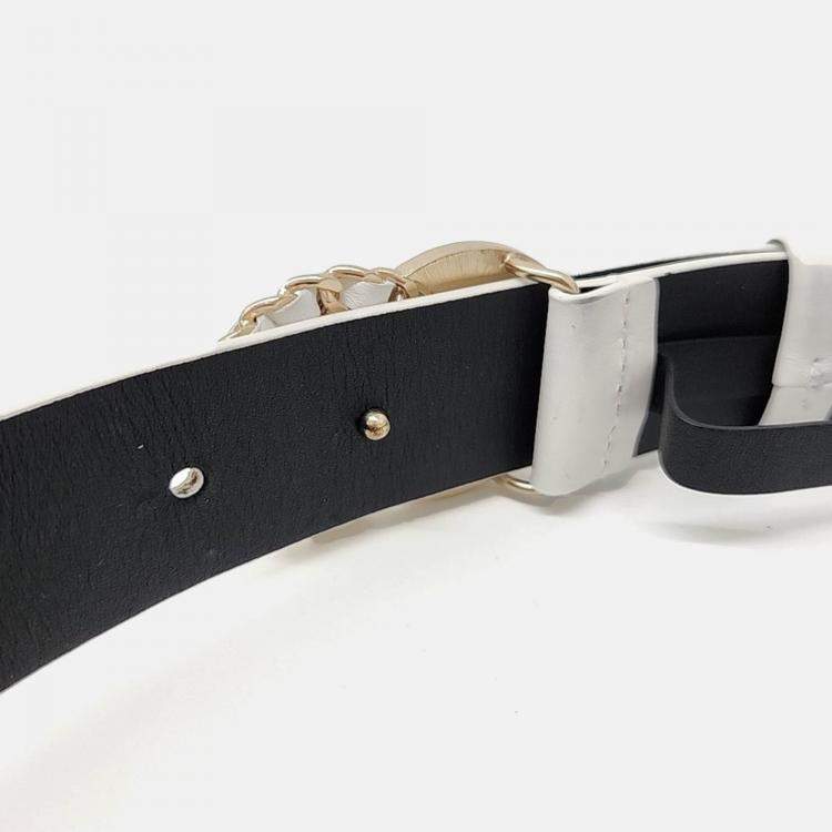 Pre Owned Chanel logo belt