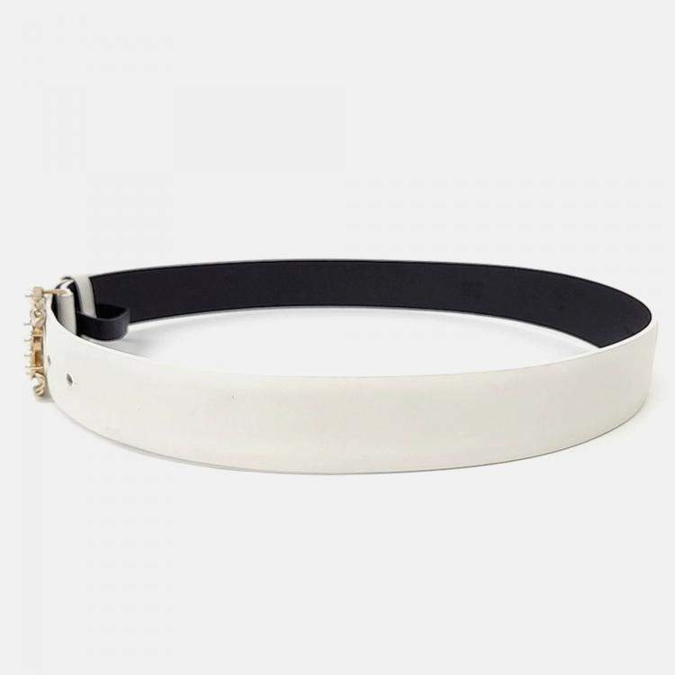 Pre Owned Chanel logo belt