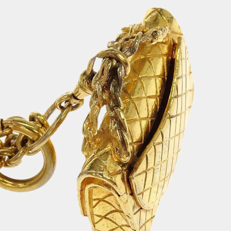 Pre Owned Chanel Gold Handbag Chain Pendant Necklace