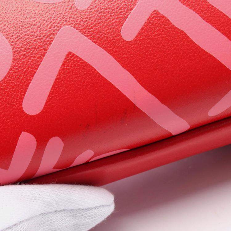 Pre Owned Chanel Coco Neige Red Sunglasses Holder Wristlet