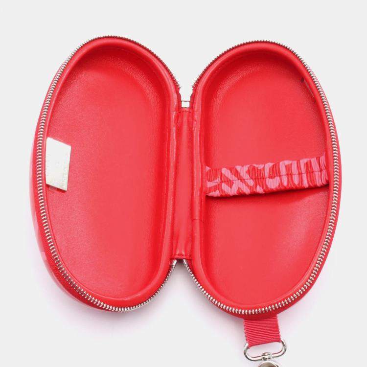 Pre Owned Chanel Coco Neige Red Sunglasses Holder Wristlet