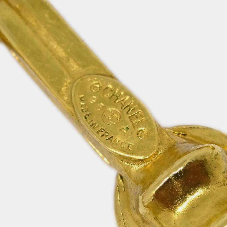 Pre Owned Chanel Gold CC Chain Pendant Necklace