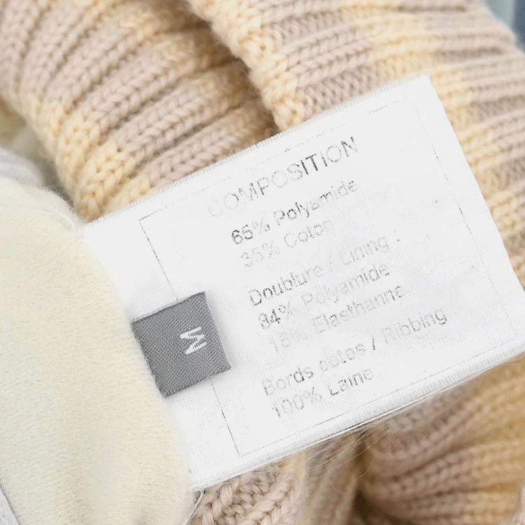 Pre Owned Chanel Light Blue Knit Cap Hat Sport Line Size M