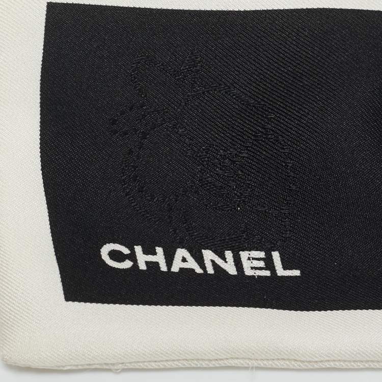 Pre Owned Chanel Black Silk Bow Scrunchie