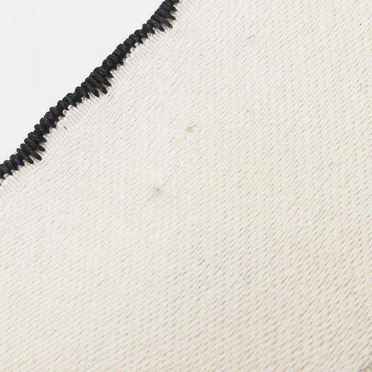 Pre Owned Chanel Bow Brooch Pin White Satin