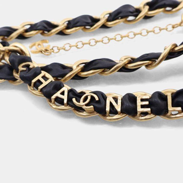 Pre Owned Chanel 90s Icon CC Double Chain Belt