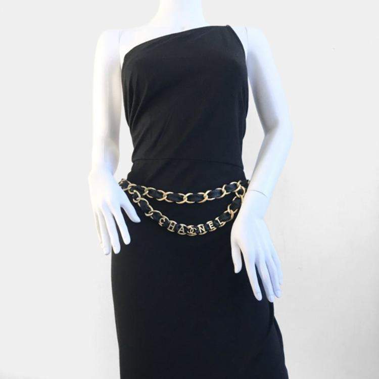 Pre Owned Chanel 90s Icon CC Double Chain Belt