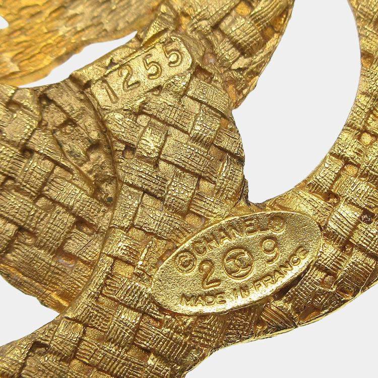 Pre Owned Chanel Brooch Pin Gold