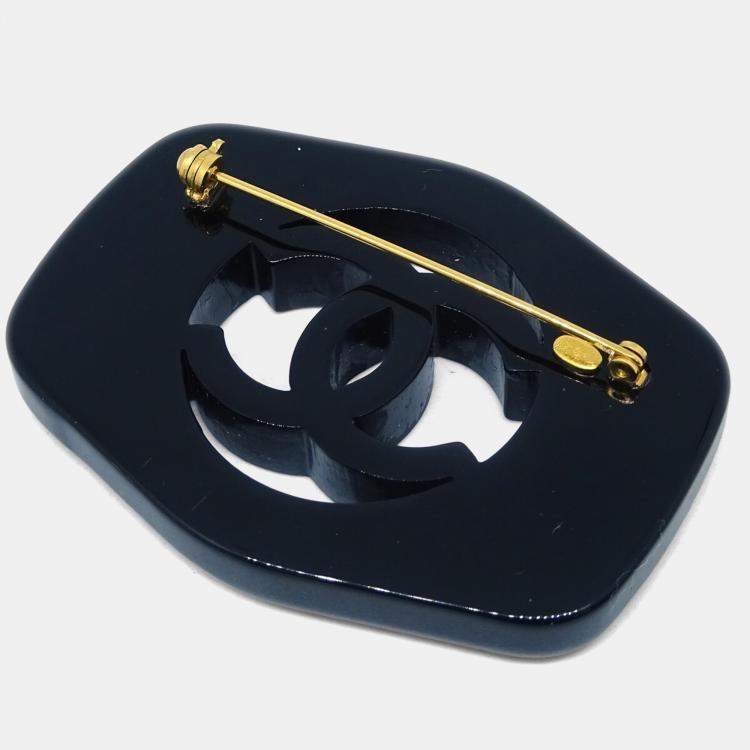 مملوكة مسبقًا Chanel Brooch Pin Black