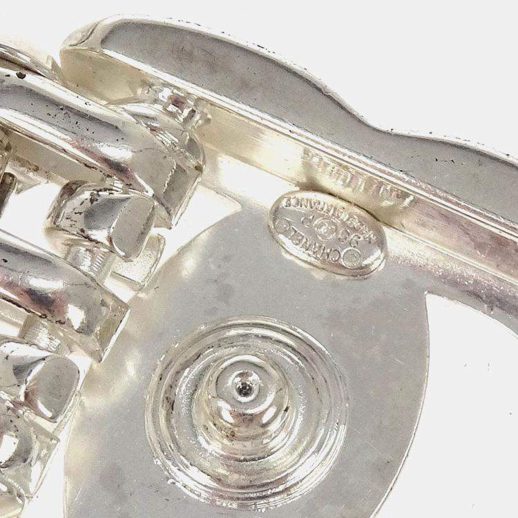 Pre Owned Chanel CC Bracelet Silver