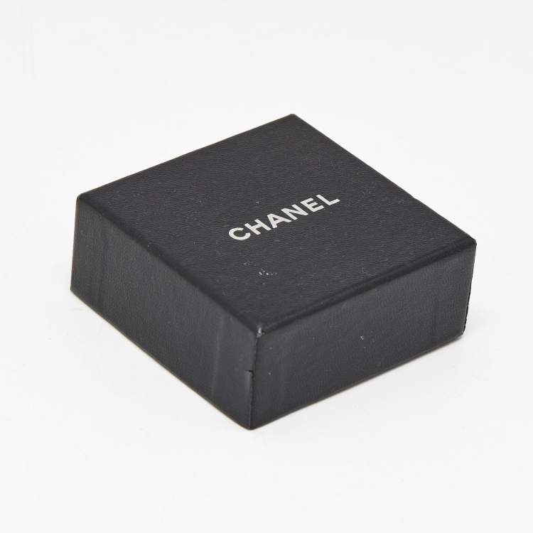 Pre Owned Chanel CC Gold Tone Earrings