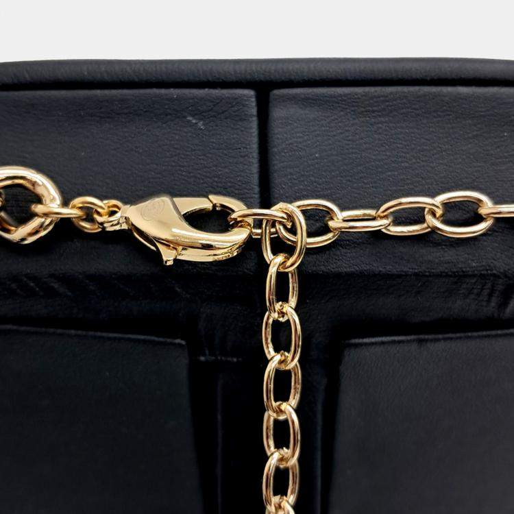 Pre Owned Chanel Metal Camellia Choker Necklace