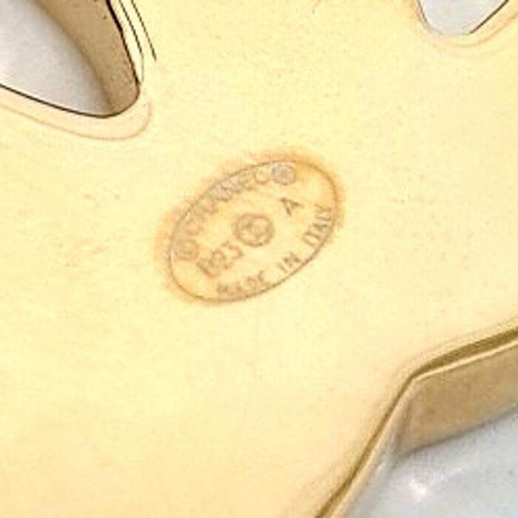Pre Owned Chanel Metal logo brooch