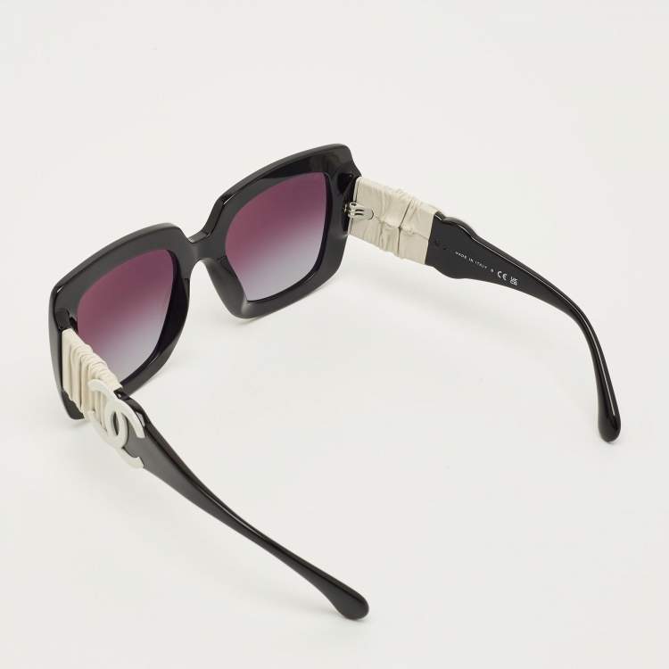 Pre Owned Chanel Black Gradient 5474 Q CC Square Sunglasses