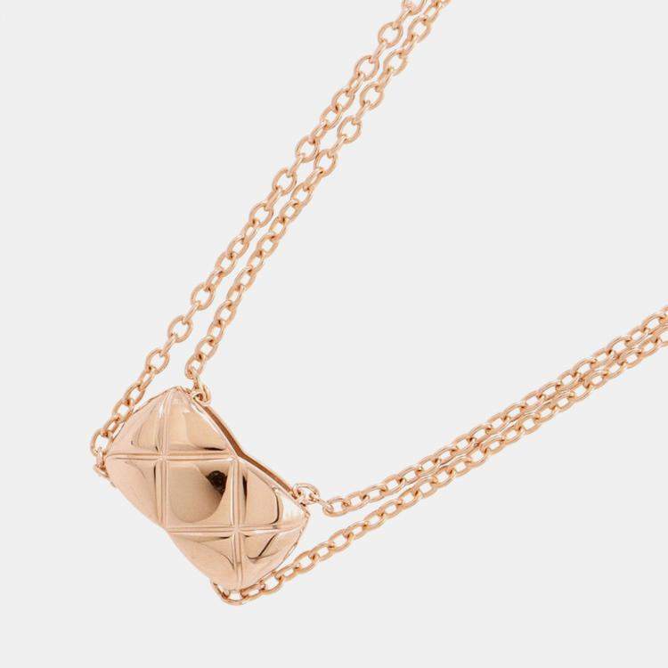 Pre Owned Chanel Coco Crush Necklace 18K Pink Gold