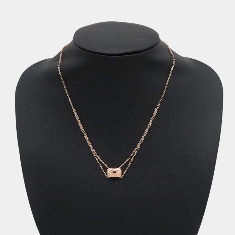 Pre Owned Chanel Coco Crush Necklace 18K Pink Gold
