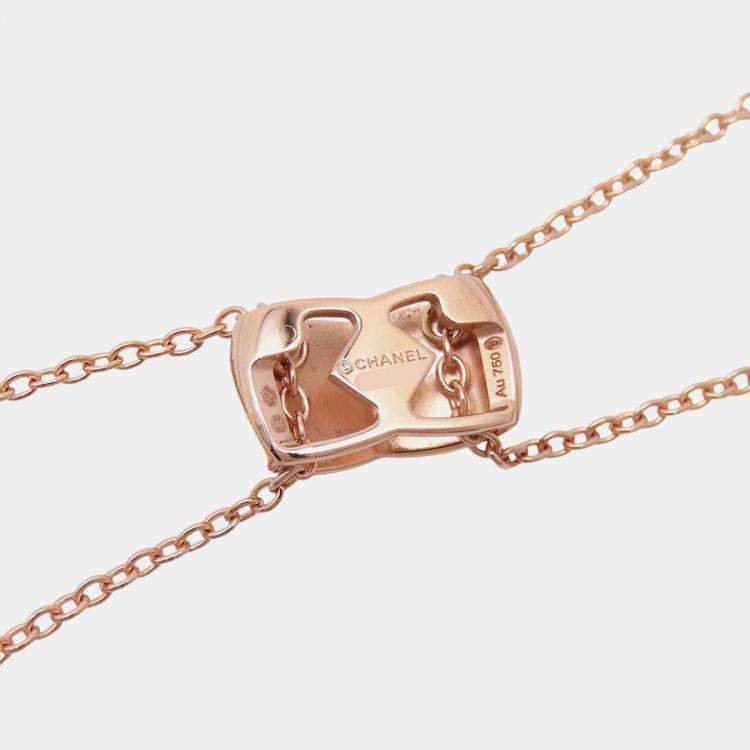 Pre Owned Chanel Coco Crush Necklace 18K Pink Gold