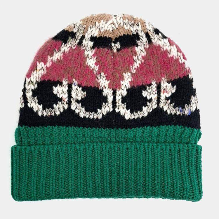 Pre Owned Chanel Multicolor Beanie Cap