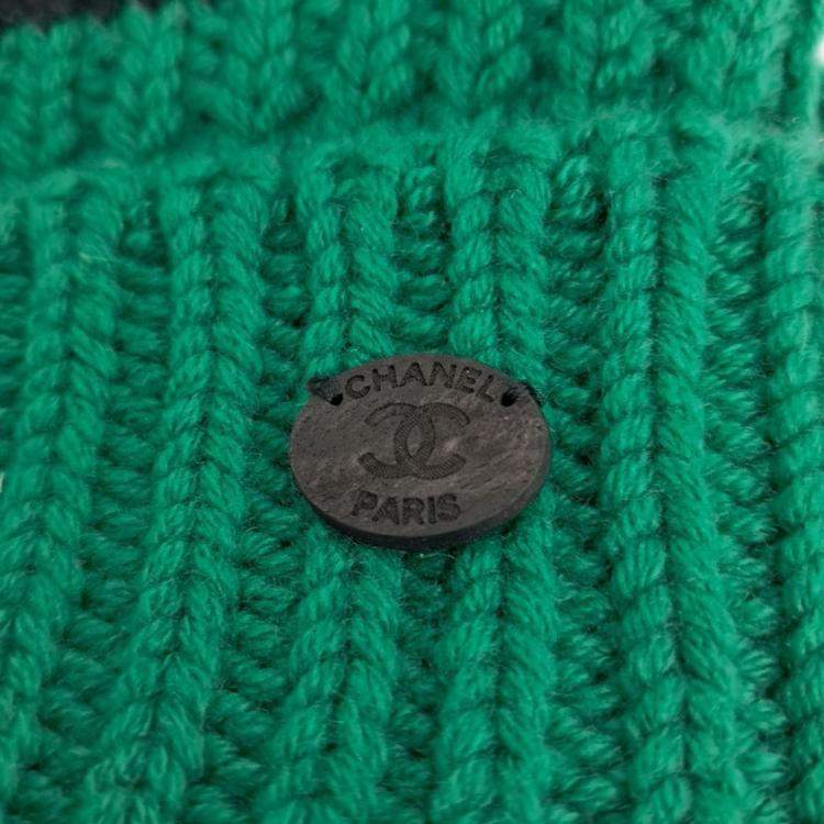 Pre Owned Chanel Multicolor Beanie Cap