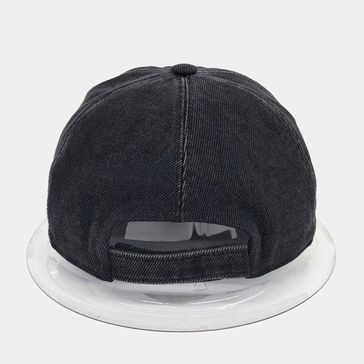 Pre Owned Chanel Black/Blue Denim Cap