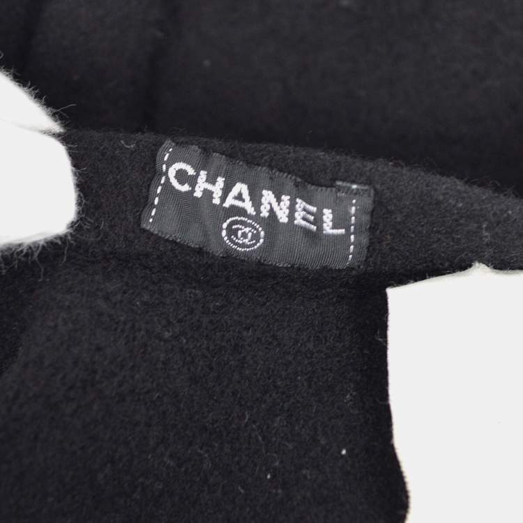 Pre Owned Chanel 98P 10814xM04 #57 Beret Hat Black Wool