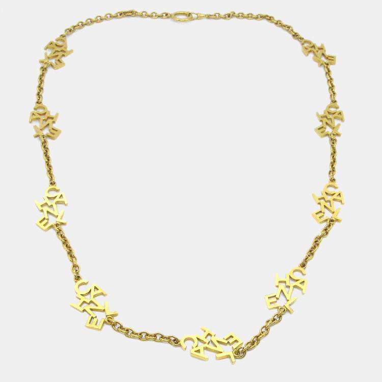 Pre Owned Chanel Gold Chain Necklace