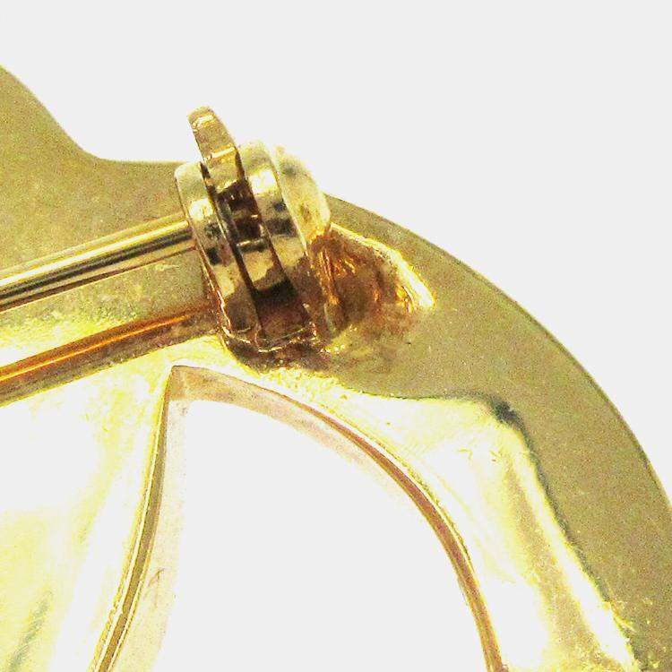 مملوكة مسبقًا Chanel Turnlock Brooch Pin Gold Large