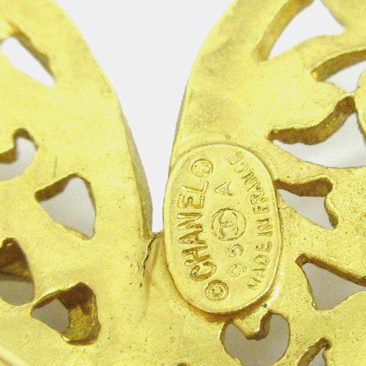 Pre Owned Chanel Brooch Pin Gold