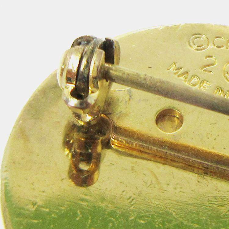Pre Owned Chanel Bag Brooch Pin Gold