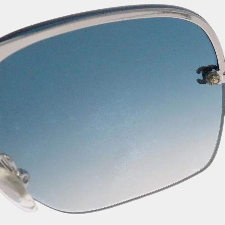 مملوكة مسبقًا Chanel Sunglasses Eyewear Blue Small Good