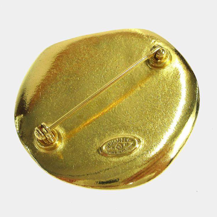 Pre Owned Chanel Brooch Pin Gold