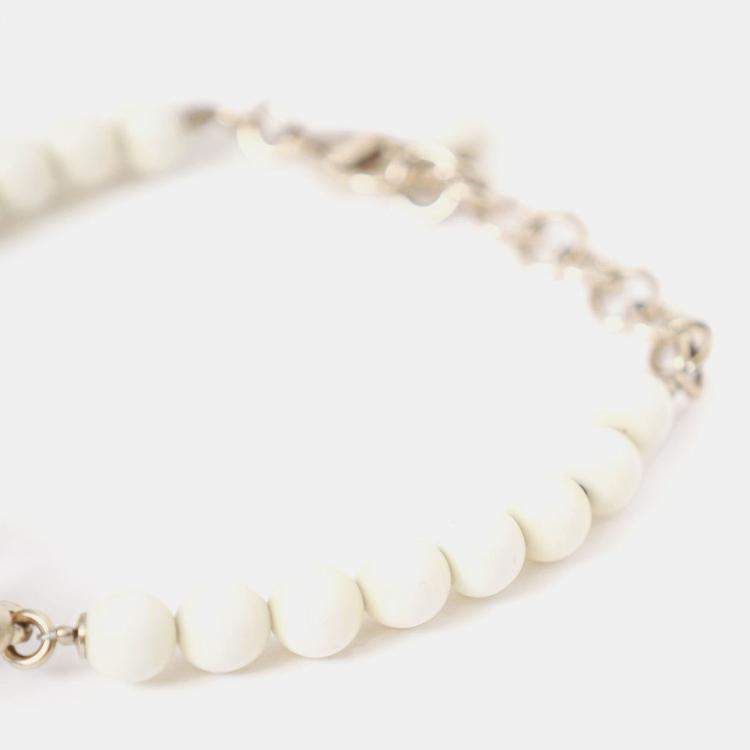 Pre Owned Chanel 2023 Strass/Resin Beads CC Station Bracelet