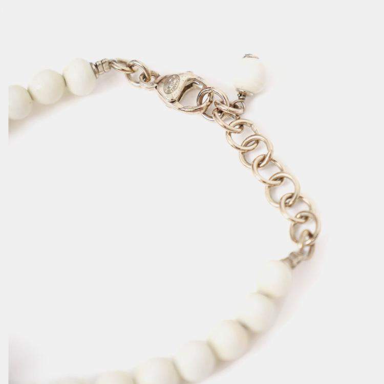 Pre Owned Chanel 2023 Strass/Resin Beads CC Station Bracelet