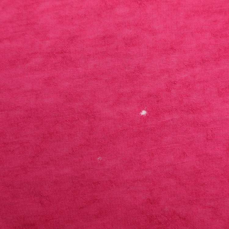 Pre Owned Chanel Pink CC Embroidered Cashmere and Modal Knit Scarf