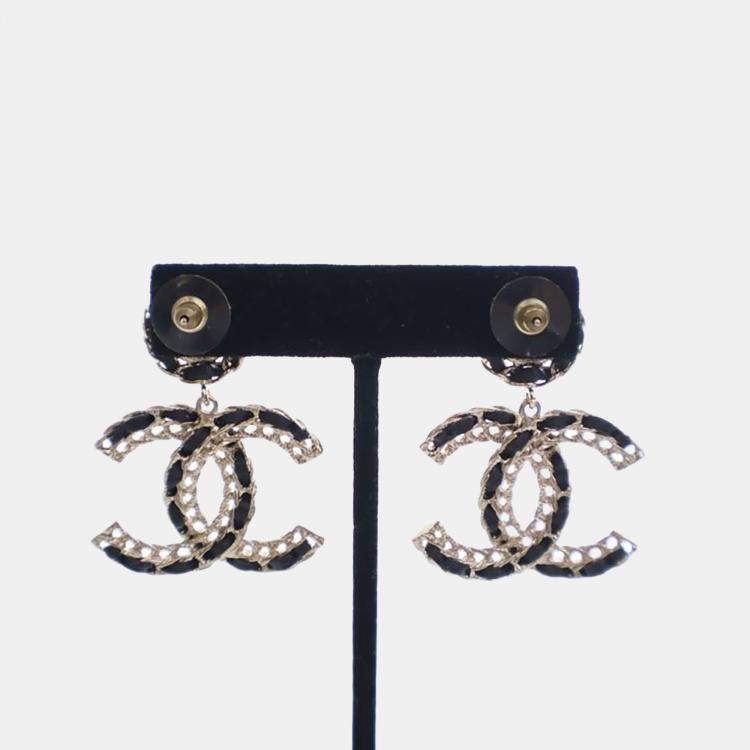 Pre Owned Chanel CC Drop Earrings