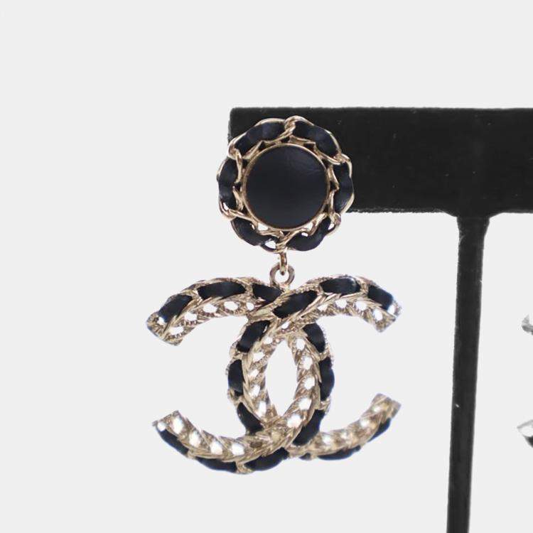 Pre Owned Chanel CC Drop Earrings