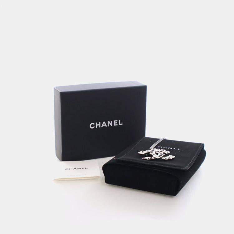 Pre Owned Chanel Crystal CC Necklace