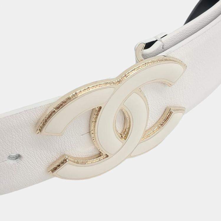 Pre Owned Chanel logo belt