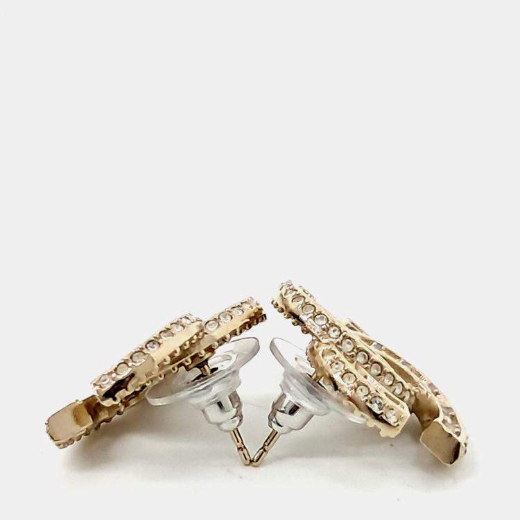 Pre Owned Chanel logo earrings