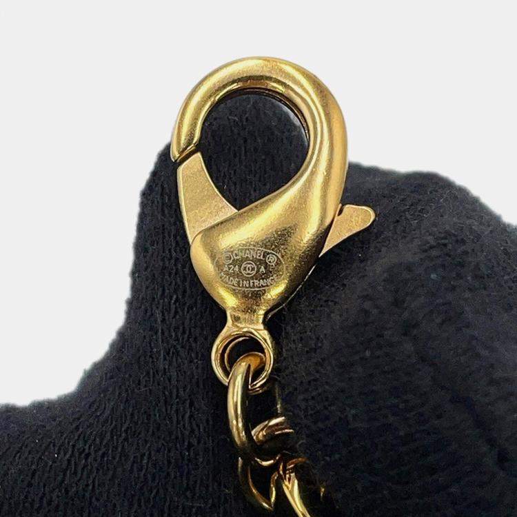 Pre Owned Chanel Cc Logo Chainbelt Gold Metal